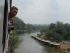 Part of Death Railway - the wooden viaduct along River Kwai.